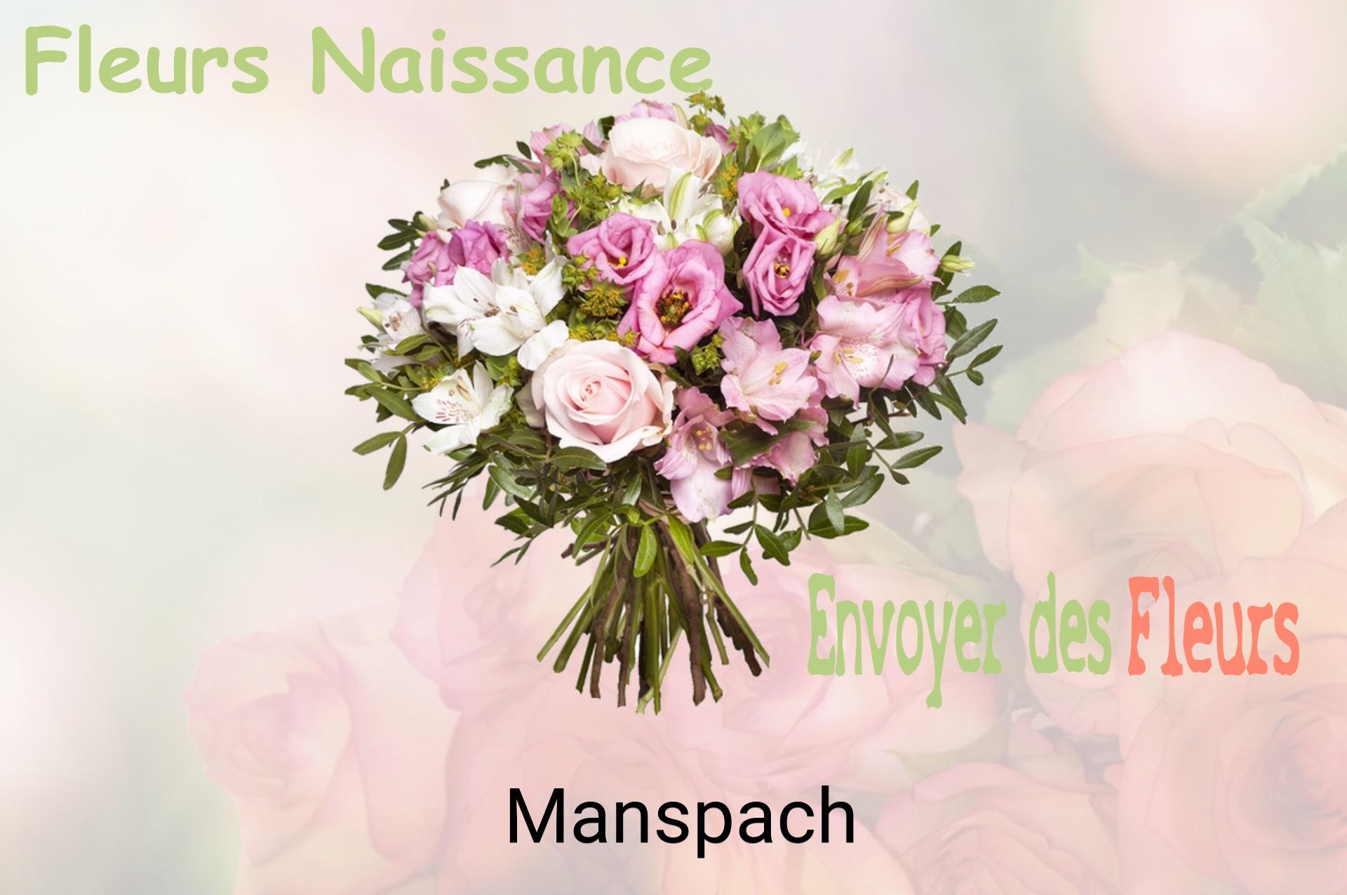 Bouquet de fleurs de naissance livré à Manspach