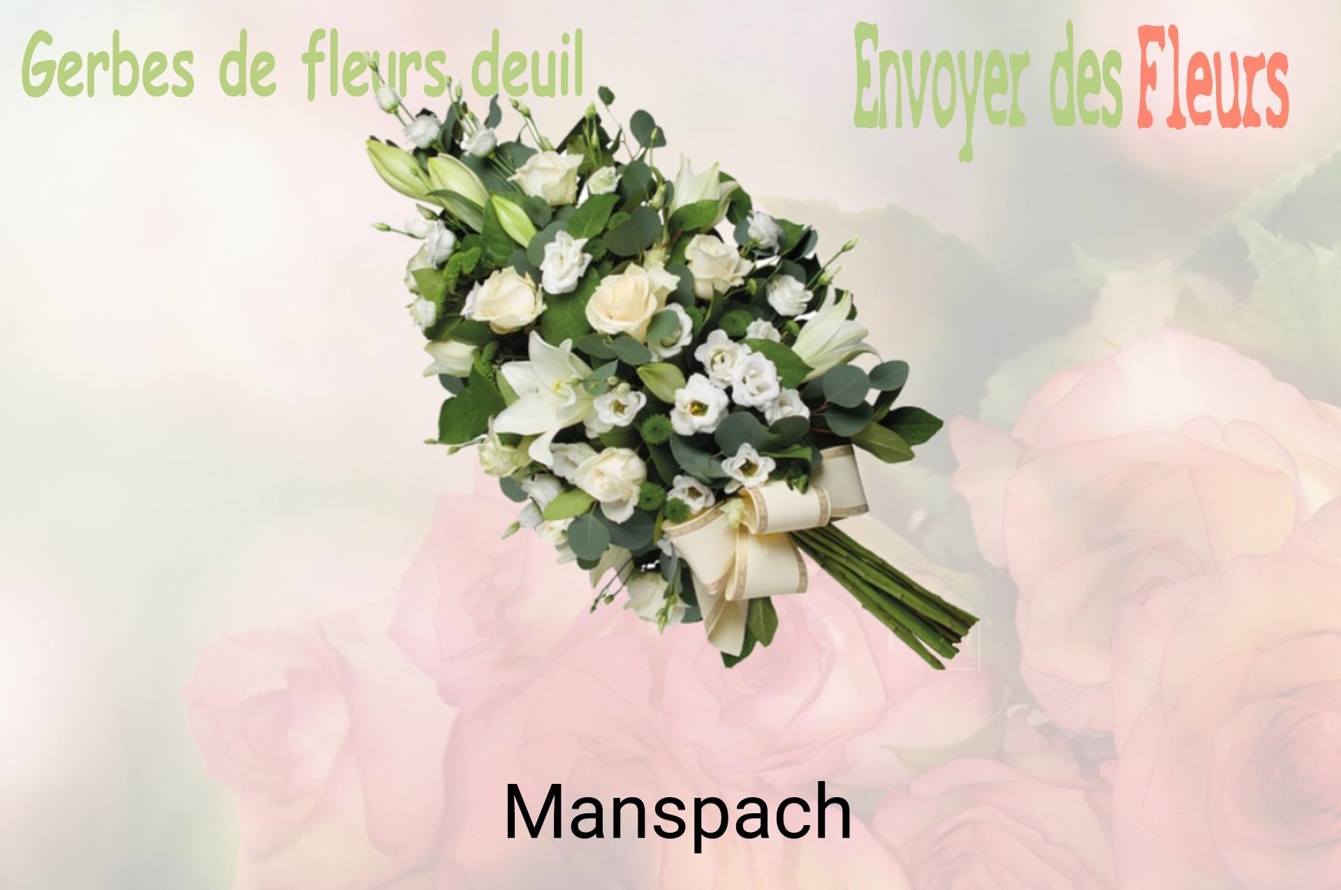 Gerbe de fleurs de deuil livrée à Manspach